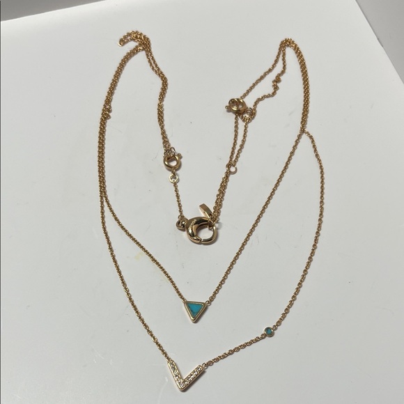 FOSSIL Gold tone Steel multi strand Necklace - Picture 2 of 7